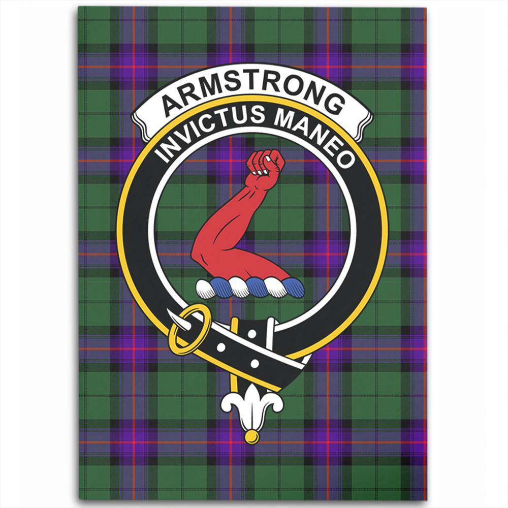 Armstrong Modern Tartan Crest Area Rug