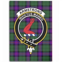 Armstrong Modern Tartan Crest Area Rug