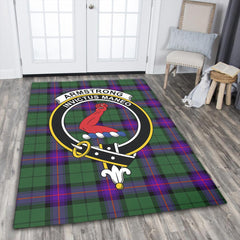 Armstrong Modern Tartan Crest Area Rug
