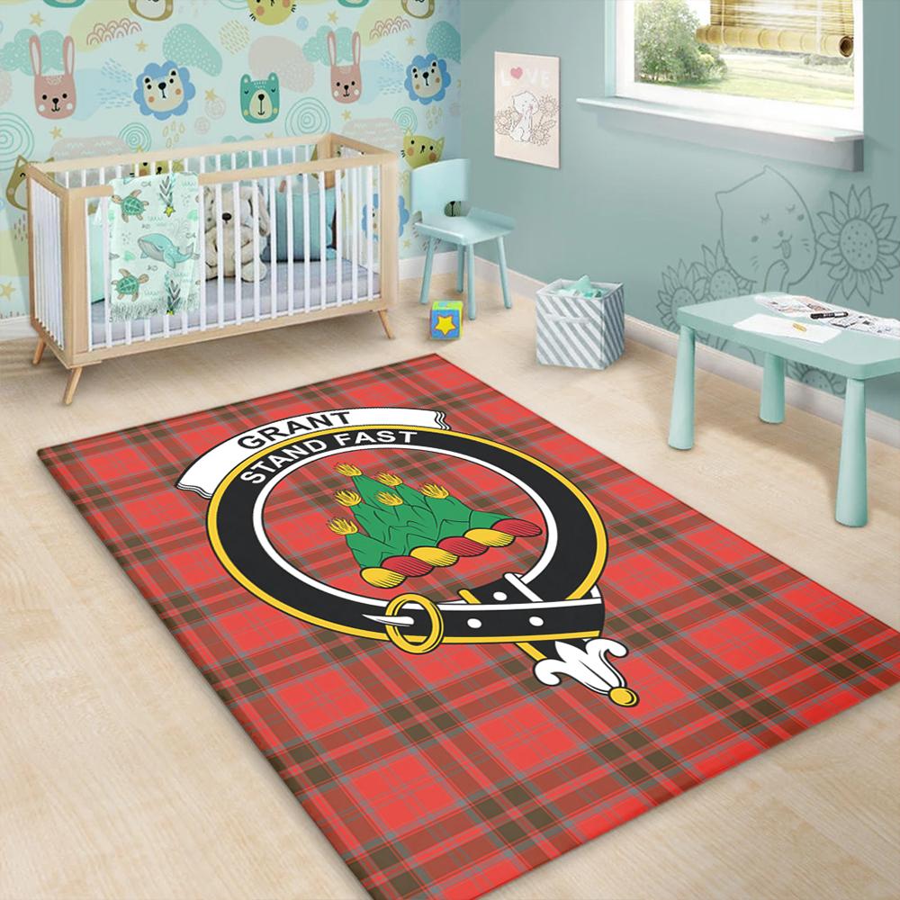 Grant Weathered Tartan Crest Area Rug