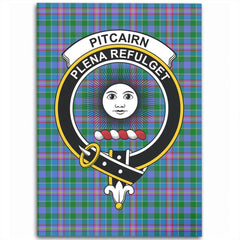 Pitcairn Hunting Tartan Crest Area Rug