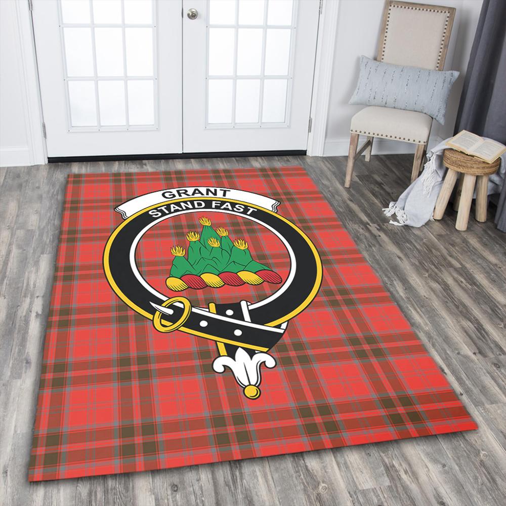 Grant Weathered Tartan Crest Area Rug
