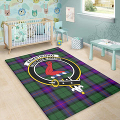 Armstrong Modern Tartan Crest Area Rug
