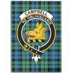 Campbell Ancient 01 Tartan Crest Area Rug