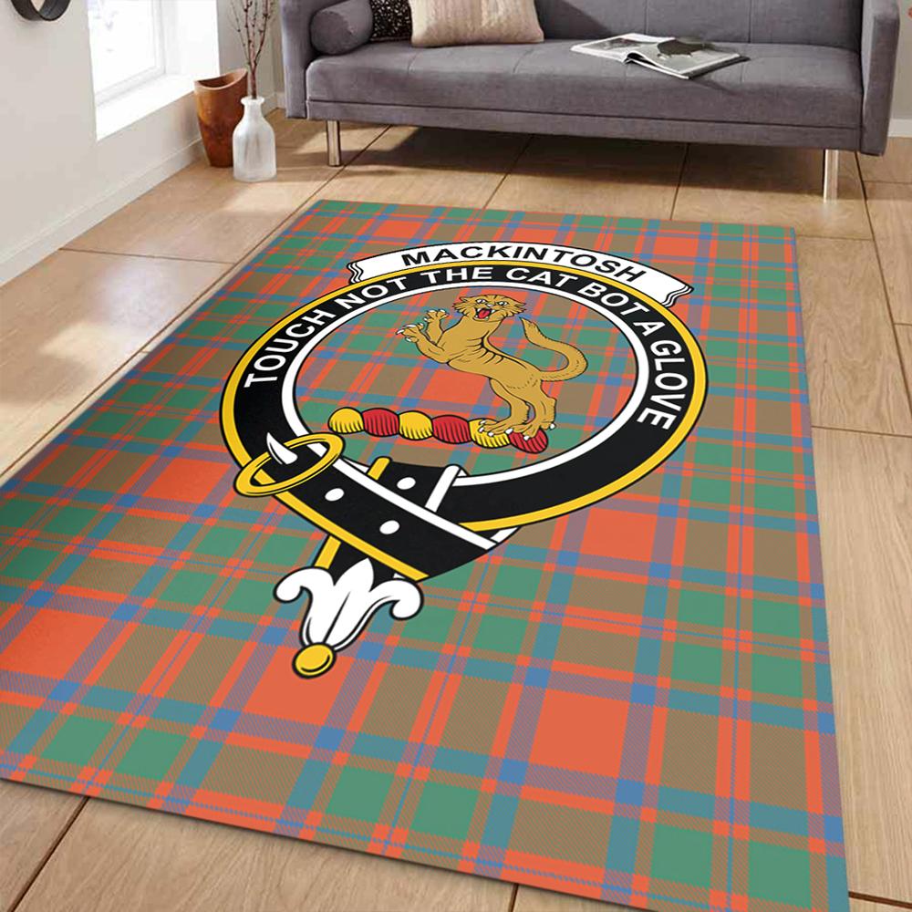 MacKintosh Ancient Tartan Crest Area Rug