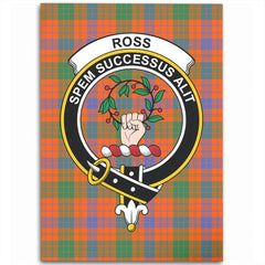 Ross Ancient Tartan Crest Area Rug