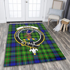 Rollo Modern Tartan Crest Area Rug