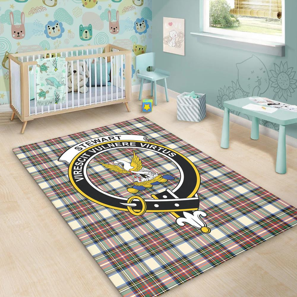 Stewart Dress Ancient Tartan Crest Area Rug