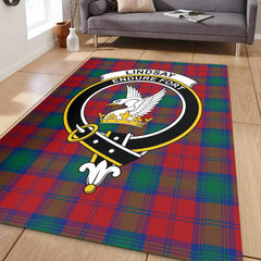 Lindsay Modern Tartan Crest Area Rug