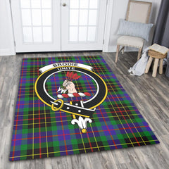Brodie Hunting Modern Tartan Crest Area Rug