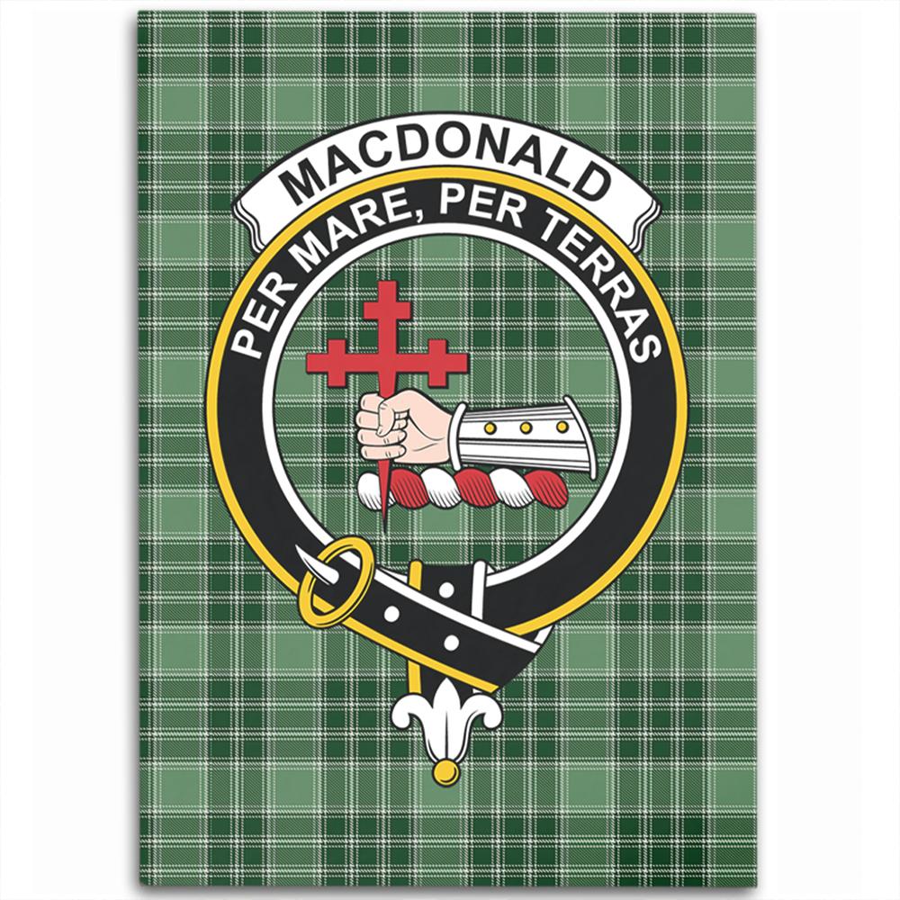 MacDonald Lord of the Isles Hunting Tartan Crest Area Rug