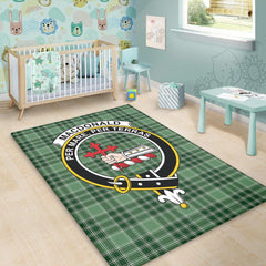 MacDonald Lord of the Isles Hunting Tartan Crest Area Rug