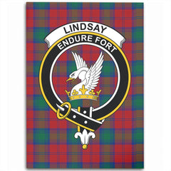 Lindsay Modern Tartan Crest Area Rug