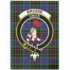 Brodie Hunting Modern Tartan Crest Area Rug