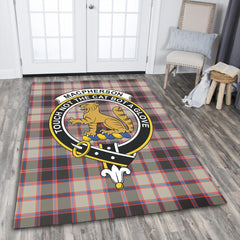 MacPherson Hunting Ancient Tartan Crest Area Rug