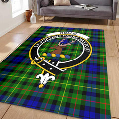 Rollo Modern Tartan Crest Area Rug