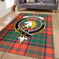 Stewart of Appin Ancient Tartan Crest Area Rug