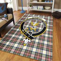 Stewart Dress Ancient Tartan Crest Area Rug