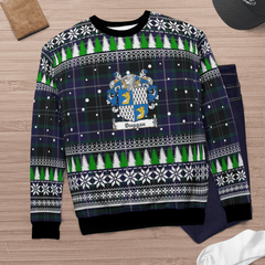 Clan Duggan Crest Tartan Christmas Ugly Sweater MI87 Duggan Crest Tartan Tartan Ugly Sweater