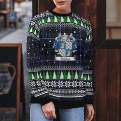 Clan Duggan Crest Tartan Christmas Ugly Sweater MI87 Duggan Crest Tartan Tartan Ugly Sweater