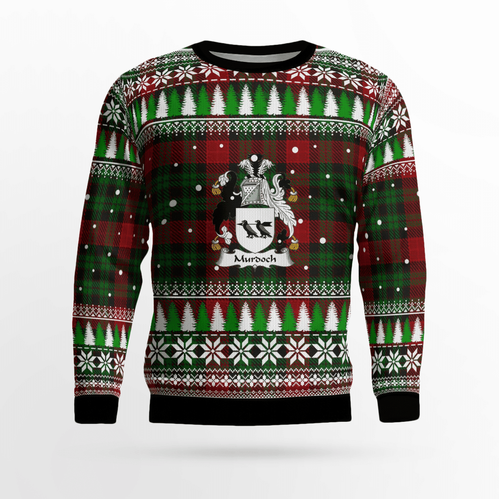 Clan Murdoch Tartan Christmas Ugly Sweater EZ75 Murdoch Tartan Tartan Ugly Sweater