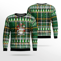 Clan Collins Coat Of Arms Christmas Ugly Sweater KV23 Collins Coat Of Arms Tartan Ugly Sweater