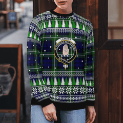 Clan Lamont Modern Crest Tartan Christmas Ugly Sweater LZ59 Lamont Modern Crest Tartan Tartan Ugly Sweater
