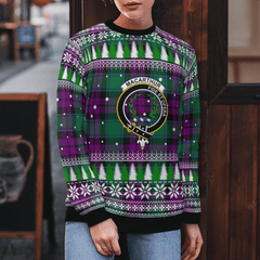 Clan MacArthur – Milton Crest Tartan Christmas Ugly Sweater ZB78 MacArthur – Milton Crest Tartan Tartan Ugly Sweater