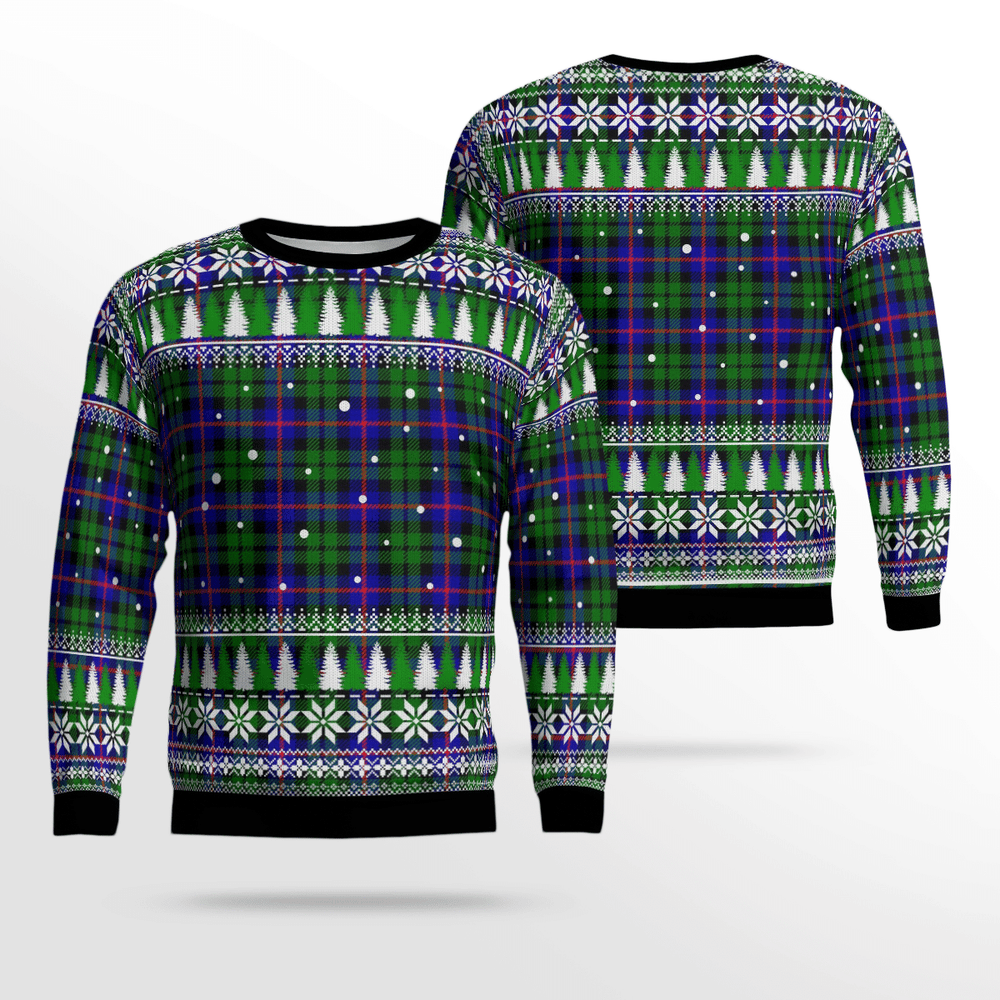 Clan Durham District Tartan Christmas Ugly Sweater EU34 Durham District Tartan Tartan Ugly Sweater