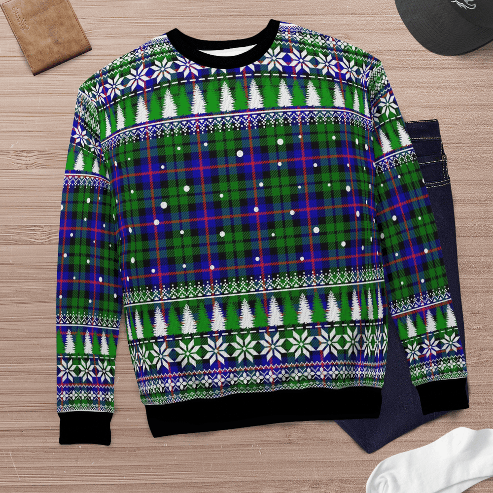 Clan Durham District Tartan Christmas Ugly Sweater EU34 Durham District Tartan Tartan Ugly Sweater