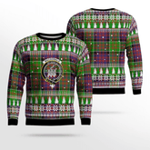 Clan MacDonald of Clanranald Crest Tartan Christmas Ugly Sweater LY44 MacDonald of Clanranald Crest Tartan Tartan Ugly Sweater