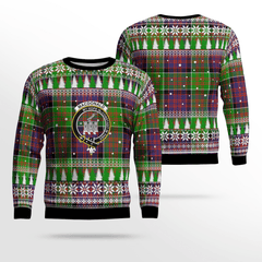 Clan MacDonald of Clanranald Crest Tartan Christmas Ugly Sweater LY44 MacDonald of Clanranald Crest Tartan Tartan Ugly Sweater