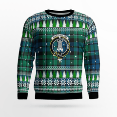 Clan MacCallum Ancient Crest Tartan Christmas Ugly Sweater QR44 MacCallum Ancient Crest Tartan Tartan Ugly Sweater