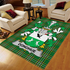 Scottish Tartan Bear Area Rug, Northern Ireland Rug, Donohue Or O'Donohue Ireland Irish National Tartan Rug, Gifts for Irish - D20