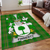 Tartan Printing Floor Mat Carpet, Finnerty Or O'Finaghty Ireland Irish National Tartan Rug, Gifts for Ireland - D20