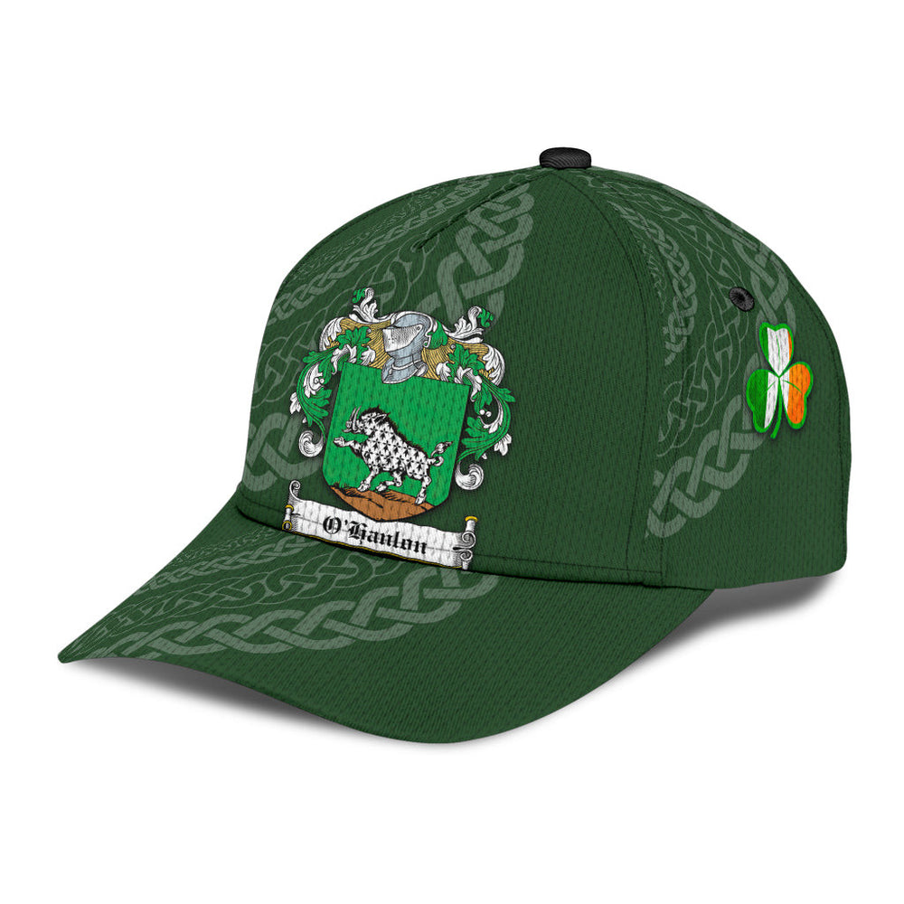 Clan Ohanlon Coat Of Arms - Irish Family Crest St Patrick's Day Classic CapDP73 Classic Cap - Ohanlon Coat Of Arms St Patrick's Day Classic Cap Irish Cap