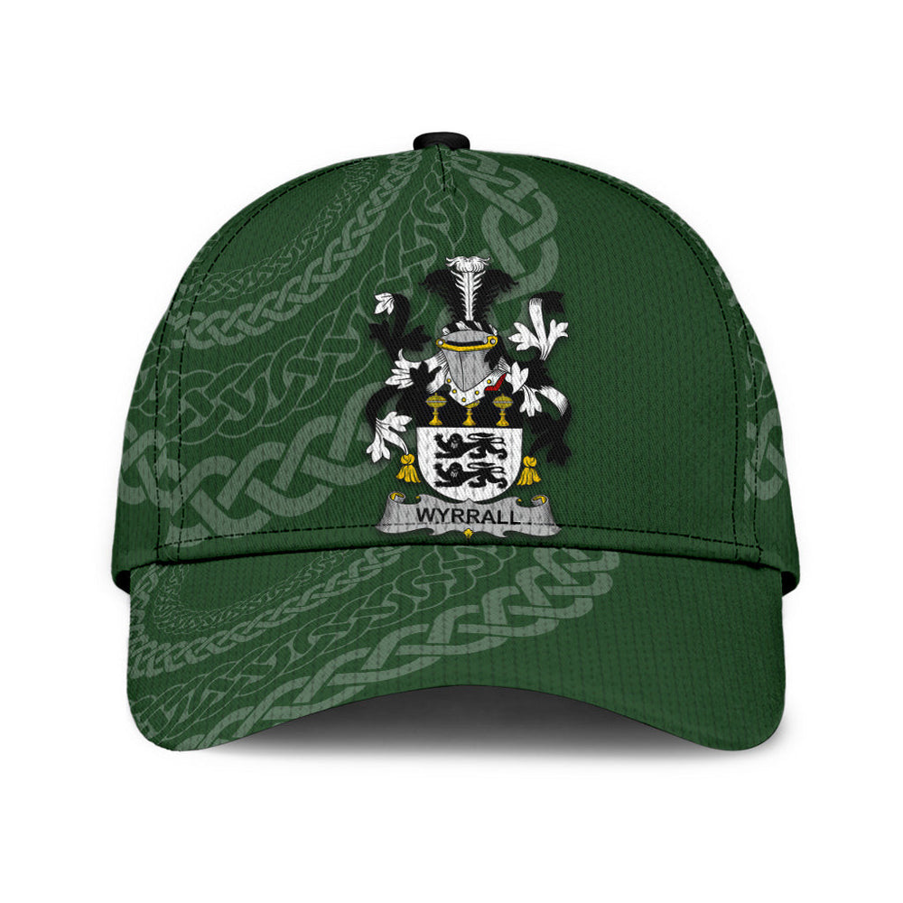 Clan Wyrrall Coat Of Arms - Irish Family Crest St Patrick's Day Classic CapPU92 Classic Cap - Wyrrall Coat Of Arms St Patrick's Day Classic Cap Irish Cap
