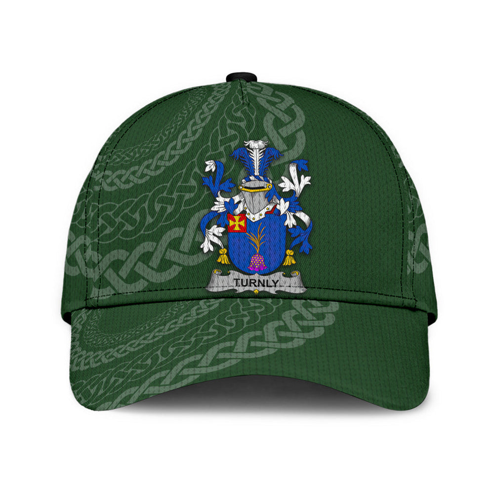 Clan Turnly Coat Of Arms - Irish Family Crest St Patrick's Day Classic CapFH99 Classic Cap - Turnly Coat Of Arms St Patrick's Day Classic Cap Irish Cap