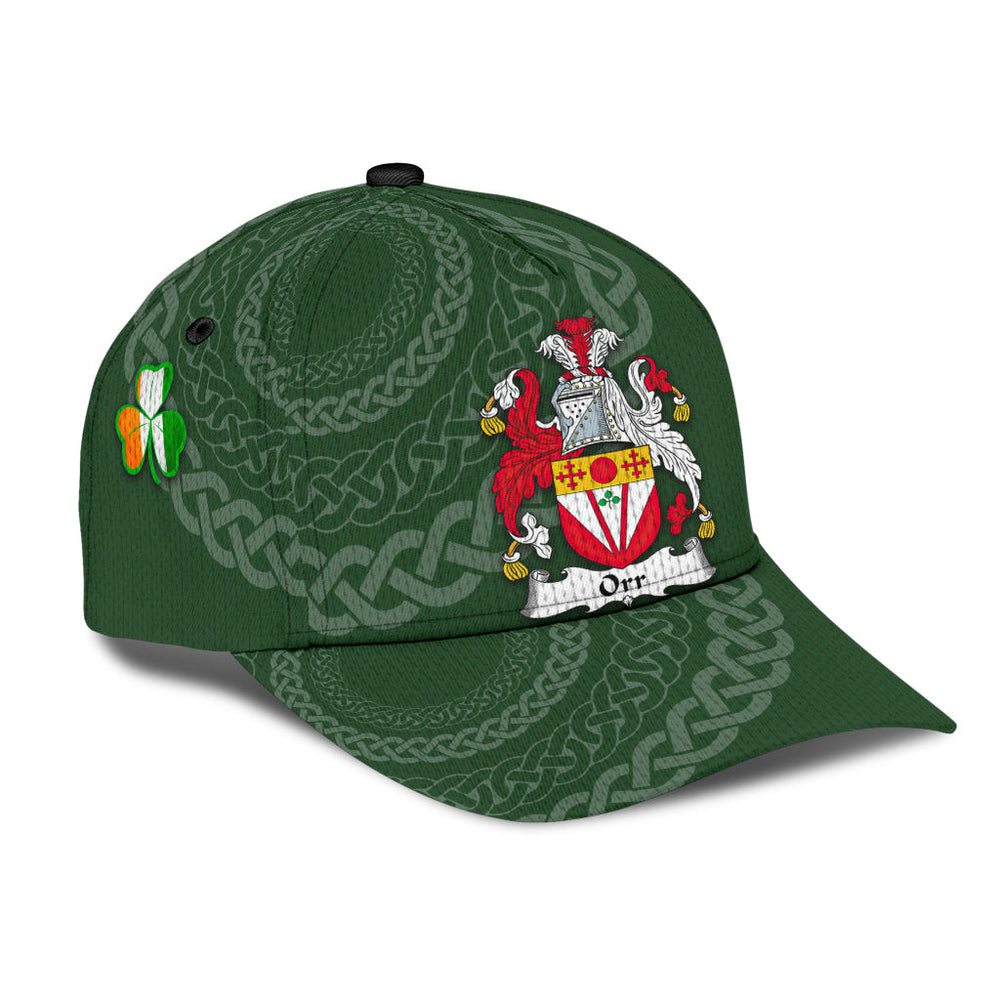 Clan Orr Coat Of Arms - Irish Family Crest St Patrick's Day Classic CapOS58 Classic Cap - Orr Coat Of Arms St Patrick's Day Classic Cap Irish Cap