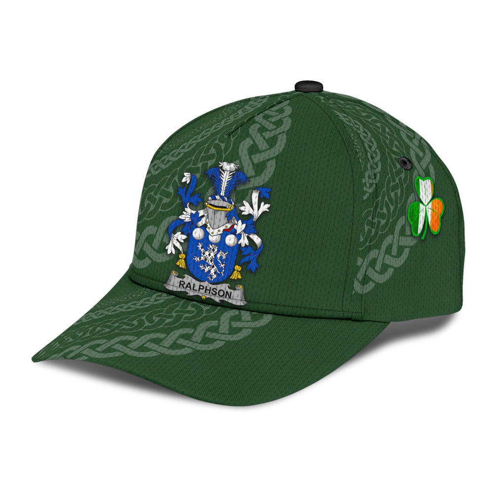 Clan Ralphson Coat Of Arms - Irish Family Crest St Patrick's Day Classic CapYO73 Classic Cap - Ralphson Coat Of Arms St Patrick's Day Classic Cap Irish Cap