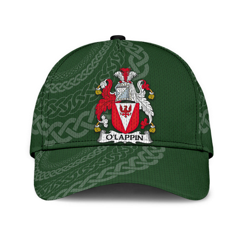 Clan Olappin Coat Of Arms - Irish Family Crest St Patrick's Day Classic CapYA22 Classic Cap - Olappin Coat Of Arms St Patrick's Day Classic Cap Irish Cap