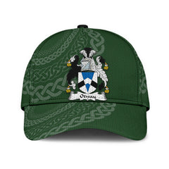 Clan Otway Coat Of Arms - Irish Family Crest St Patrick's Day Classic CapKB31 Classic Cap - Otway Coat Of Arms St Patrick's Day Classic Cap Irish Cap