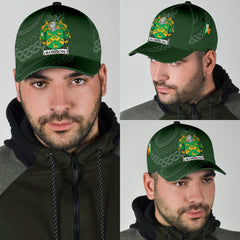 Clan Robison Coat Of Arms - Irish Family Crest St Patrick's Day Classic CapBT15 Classic Cap - Robison Coat Of Arms St Patrick's Day Classic Cap Irish Cap