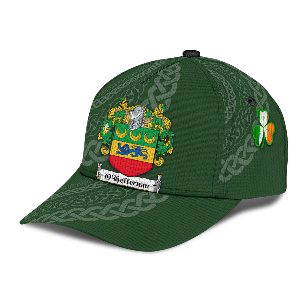 Clan Oheffernan Coat Of Arms - Irish Family Crest St Patrick's Day Classic CapZC50 Classic Cap - Oheffernan Coat Of Arms St Patrick's Day Classic Cap Irish Cap