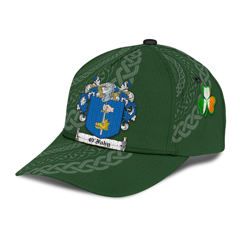 Clan Ofahy Coat Of Arms - Irish Family Crest St Patrick's Day Classic CapBU75 Classic Cap - Ofahy Coat Of Arms St Patrick's Day Classic Cap Irish Cap