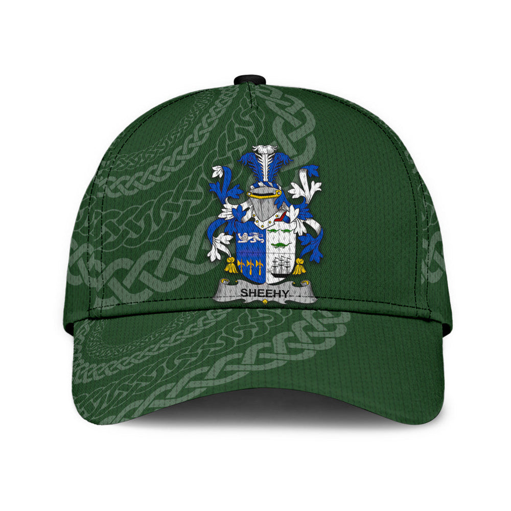 Clan Sheehy Coat Of Arms - Irish Family Crest St Patrick's Day Classic CapOS71 Classic Cap - Sheehy Coat Of Arms St Patrick's Day Classic Cap Irish Cap