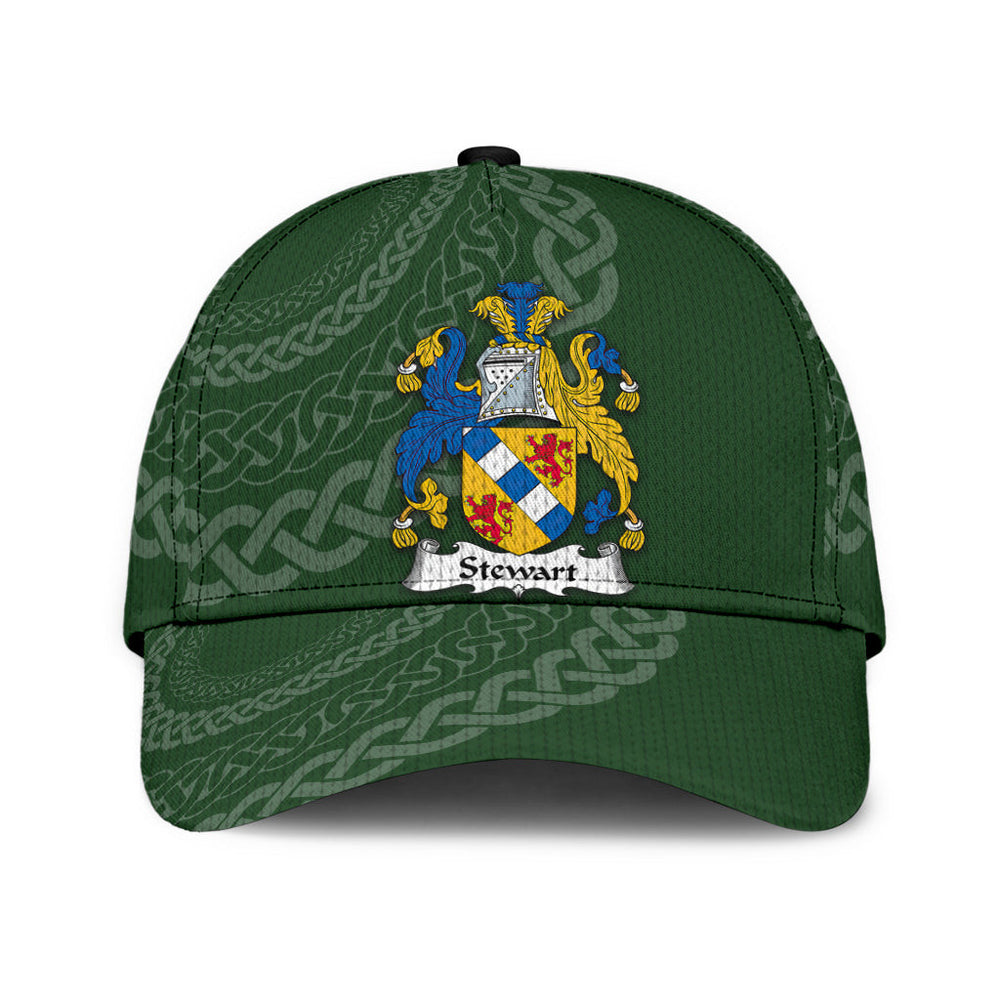 Clan Stewart Coat Of Arms - Irish Family Crest St Patrick's Day Classic CapZU13 Classic Cap - Stewart Coat Of Arms St Patrick's Day Classic Cap Irish Cap