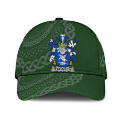Clan Tracy Coat Of Arms - Irish Family Crest St Patrick's Day Classic CapXS70 Classic Cap - Tracy Coat Of Arms St Patrick's Day Classic Cap Irish Cap