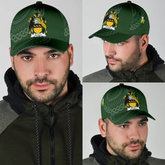 Clan Owgan Coat Of Arms - Irish Family Crest St Patrick's Day Classic CapIF88 Classic Cap - Owgan Coat Of Arms St Patrick's Day Classic Cap Irish Cap