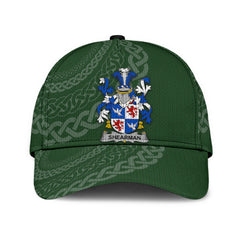 Clan Shearman Coat Of Arms - Irish Family Crest St Patrick's Day Classic CapJX22 Classic Cap - Shearman Coat Of Arms St Patrick's Day Classic Cap Irish Cap